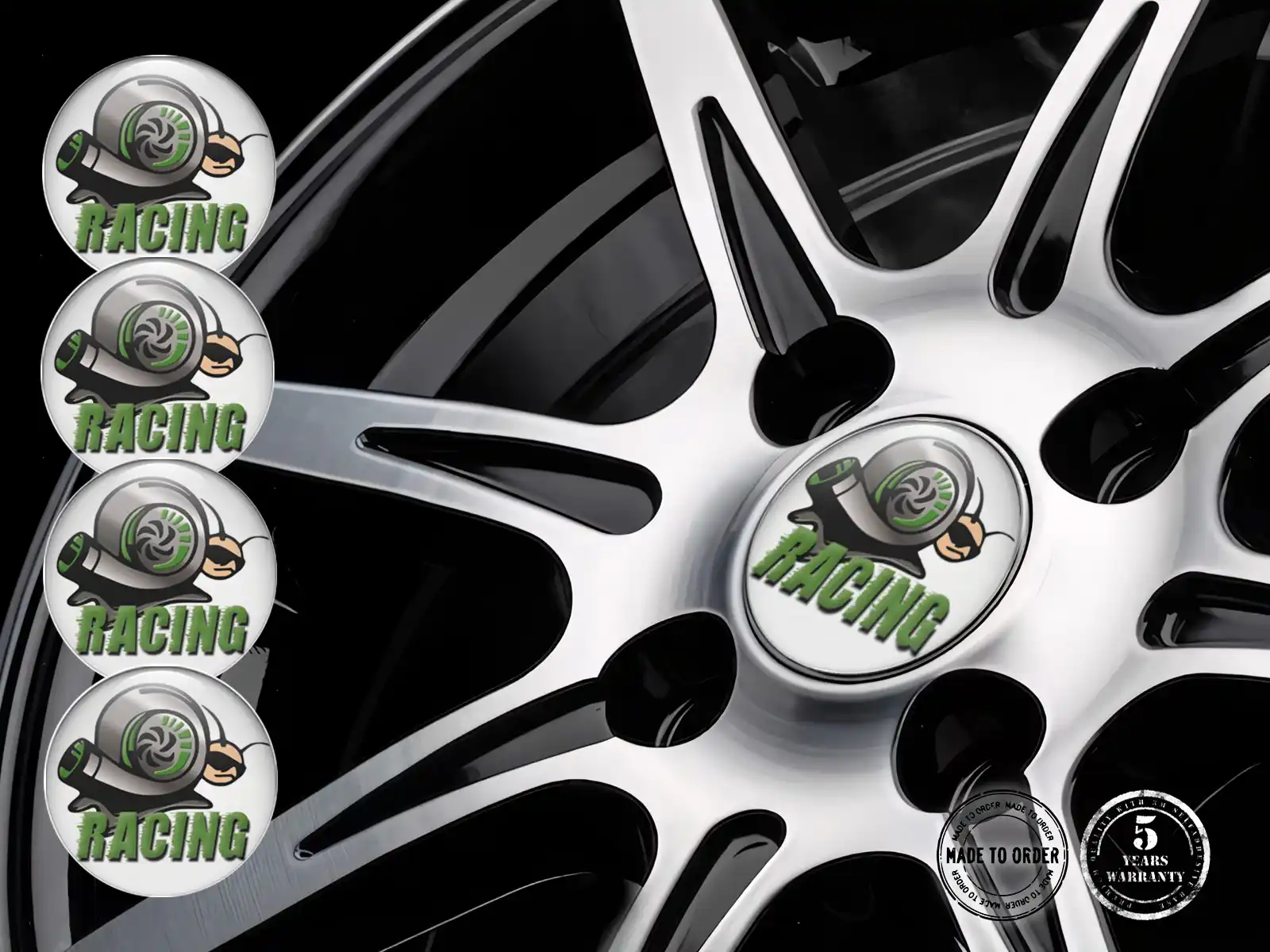 Wheel Decals Precision Quantum Racing Wave